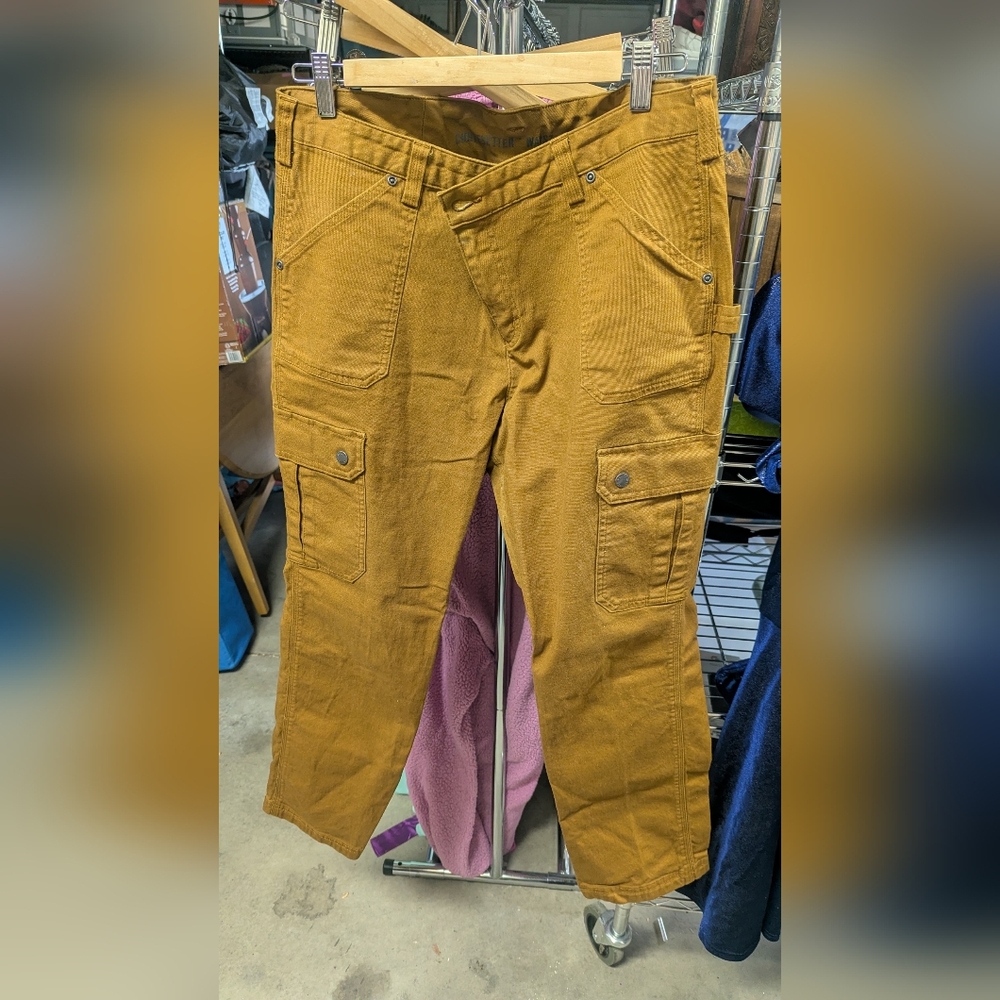 Women's DuluthFlex Fire Hose Slim Leg Cargo Pants in Flax